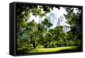 Relaxing day at Central Park-Philippe Hugonnard-Framed Stretched Canvas