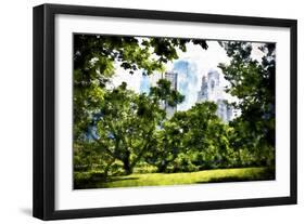 Relaxing day at Central Park-Philippe Hugonnard-Framed Giclee Print