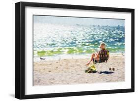 Relaxing Day - In the Style of Oil Painting-Philippe Hugonnard-Framed Giclee Print