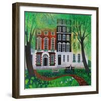 Relaxing in Berkley Square, 2016-Lisa Graa Jensen-Framed Giclee Print