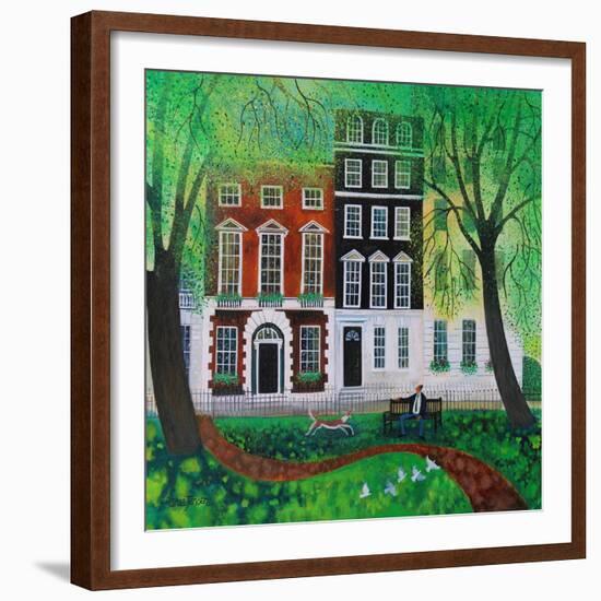 Relaxing in Berkley Square, 2016-Lisa Graa Jensen-Framed Giclee Print