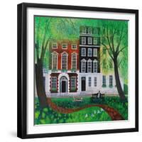 Relaxing in Berkley Square, 2016-Lisa Graa Jensen-Framed Giclee Print