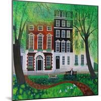 Relaxing in Berkley Square, 2016-Lisa Graa Jensen-Mounted Giclee Print