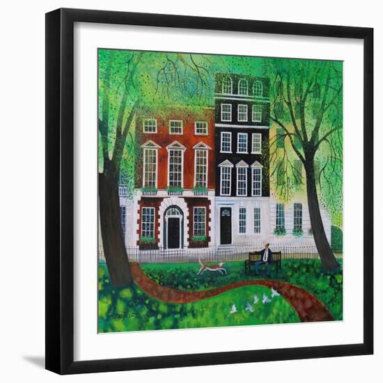 Relaxing in Berkley Square, 2016-Lisa Graa Jensen-Framed Giclee Print