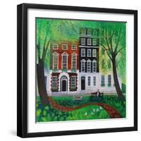 Relaxing in Berkley Square, 2016-Lisa Graa Jensen-Framed Giclee Print