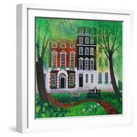 Relaxing in Berkley Square, 2016-Lisa Graa Jensen-Framed Giclee Print