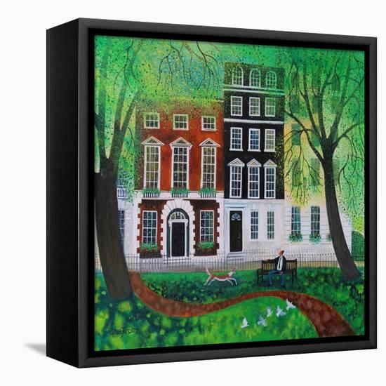 Relaxing in Berkley Square, 2016-Lisa Graa Jensen-Framed Stretched Canvas