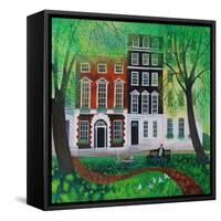 Relaxing in Berkley Square, 2016-Lisa Graa Jensen-Framed Stretched Canvas