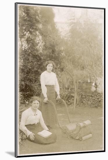 Relaxing in the Garden, Reading, Gardening-null-Mounted Photographic Print