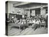 Relaxing in the Social Hall, Cosway Street Evening Institute for Women, London, 1914-null-Stretched Canvas