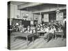 Relaxing in the Social Hall, Cosway Street Evening Institute for Women, London, 1914-null-Stretched Canvas