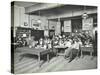 Relaxing in the Social Hall, Cosway Street Evening Institute for Women, London, 1914-null-Stretched Canvas