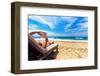 Relaxing on the Beach-dmitry kushch-Framed Photographic Print