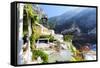 Relaxing Positano Morning, Italy-George Oze-Framed Stretched Canvas