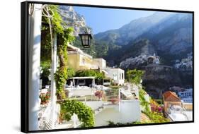 Relaxing Positano Morning, Italy-George Oze-Framed Stretched Canvas