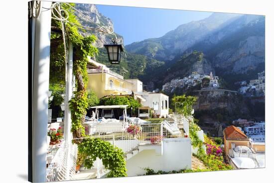 Relaxing Positano Morning, Italy-George Oze-Stretched Canvas