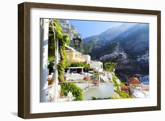 Relaxing Positano Morning, Italy-George Oze-Framed Photographic Print