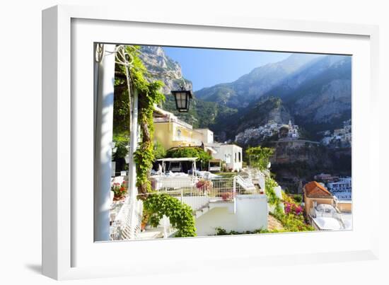 Relaxing Positano Morning, Italy-George Oze-Framed Photographic Print