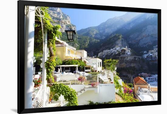 Relaxing Positano Morning, Italy-George Oze-Framed Photographic Print