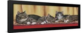 Relaxing Tabbies-Janet Pidoux-Framed Giclee Print