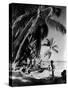 Relaxing under the Palms at Tahiti Beach, Coral Gables, Florida, March 23Rd, 1926-null-Stretched Canvas