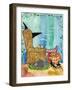 Relaxing Witch on Halloween Night-sylvia pimental-Framed Art Print