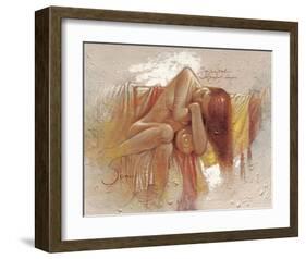 Relaxing-Joani-Framed Art Print