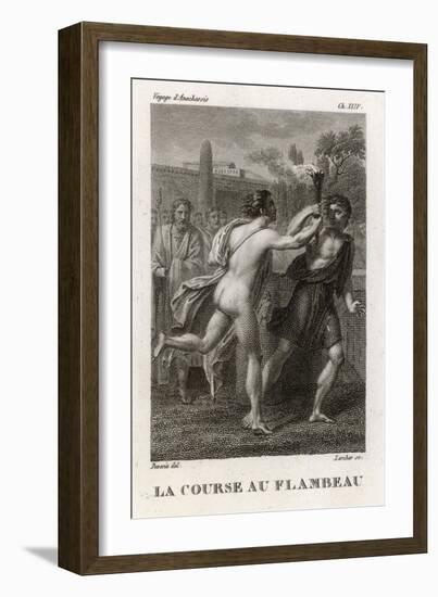 Relay Race with a Flaming Torch Instead of a Mere Baton-Larcher-Framed Art Print