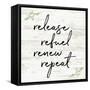 Release Refuel Renew Repeat-Anna Quach-Framed Stretched Canvas