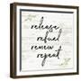 Release Refuel Renew Repeat-Anna Quach-Framed Art Print