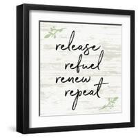 Release Refuel Renew Repeat-Anna Quach-Framed Art Print