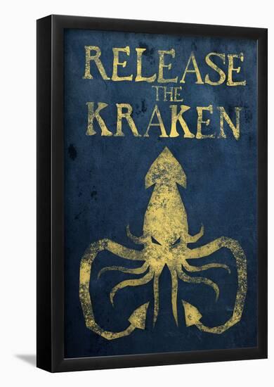 Release The Kraken-null-Framed Poster