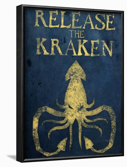 Release The Kraken-null-Framed Poster