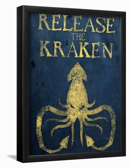 Release The Kraken-null-Framed Poster