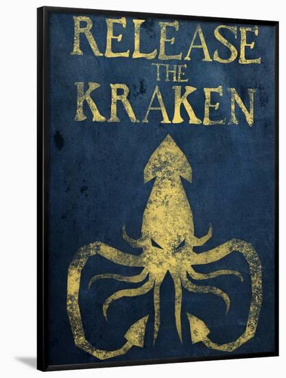 Release The Kraken-null-Framed Poster