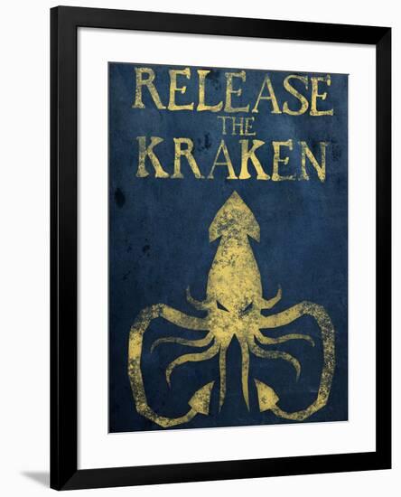 Release The Kraken-null-Framed Poster