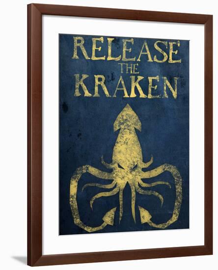 Release The Kraken-null-Framed Poster