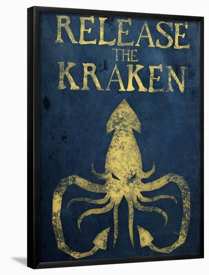 Release The Kraken-null-Framed Poster