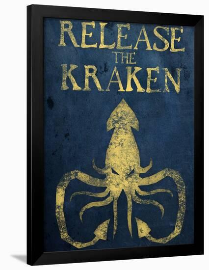 Release The Kraken-null-Framed Poster