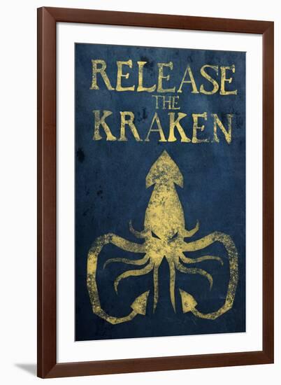 Release The Kraken-null-Framed Art Print