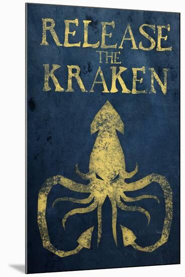 Release The Kraken-null-Mounted Art Print