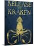 Release The Kraken-null-Mounted Art Print