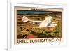 Reliability Shell Lubricating-null-Framed Art Print