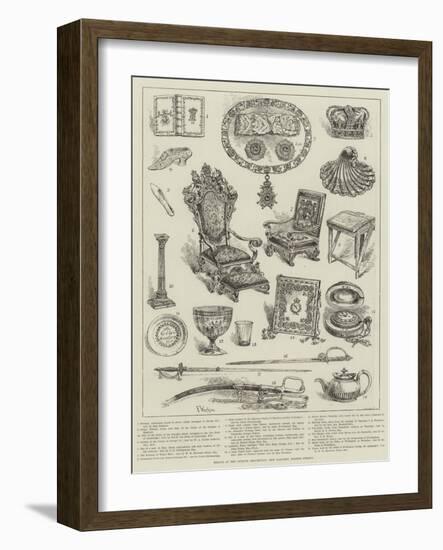 Relics at the Guelph Exhibition, New Gallery, Regent Street-Frank Watkins-Framed Giclee Print