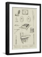 Relics at the Guelph Exhibition, New Gallery, Regent Street-null-Framed Giclee Print
