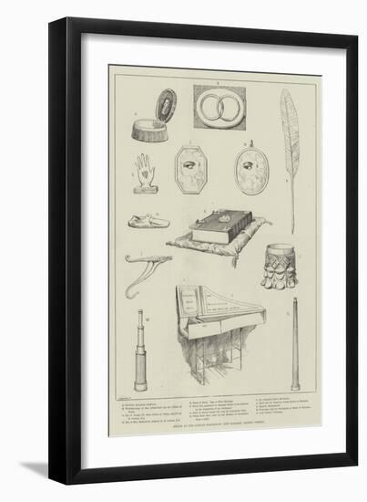 Relics at the Guelph Exhibition, New Gallery, Regent Street-null-Framed Giclee Print