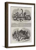 Relics from the Buried City of Brahmunabad, in Sind-null-Framed Giclee Print