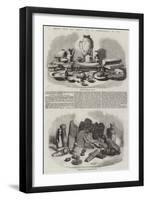 Relics from the Buried City of Brahmunabad, in Sind-null-Framed Giclee Print