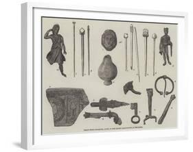 Relics from Uriconium, Found in the Recent Excavations at Wroxeter-null-Framed Giclee Print