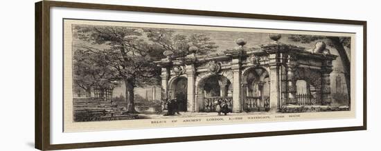 Relics of Ancient London, I, the Watergate, York House-Henry William Brewer-Framed Giclee Print